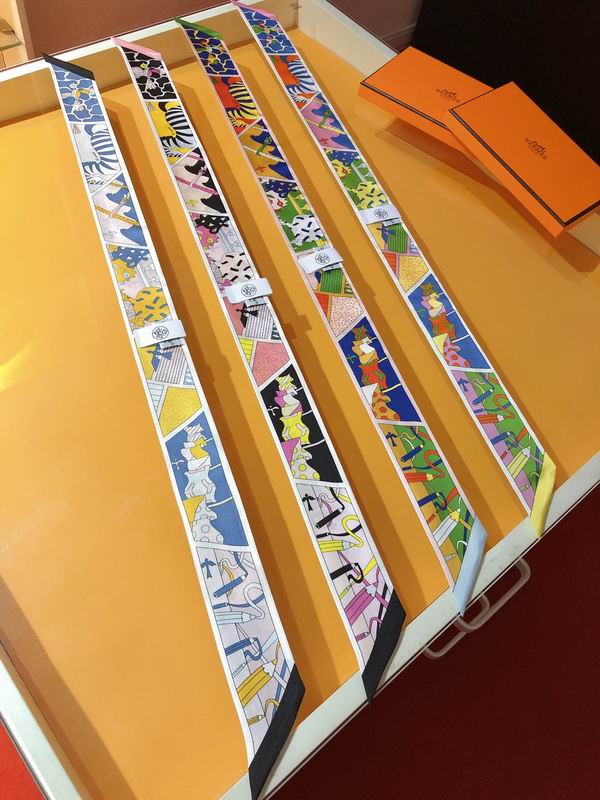 Hermes silk ribbon 5X86cm E0509175